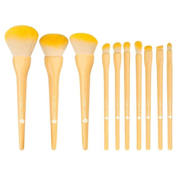 Candy colored  Vegan Brush set, 10 Pcs - Picture 4 of 6